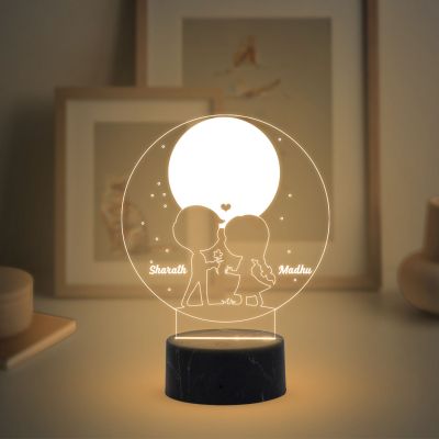 Couple Kids Night Lamp (Customized Names)
